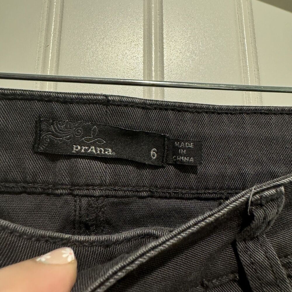Prana Gray Janessa Pants Tapered Button Fly Size 6 - Picture 6 of 8